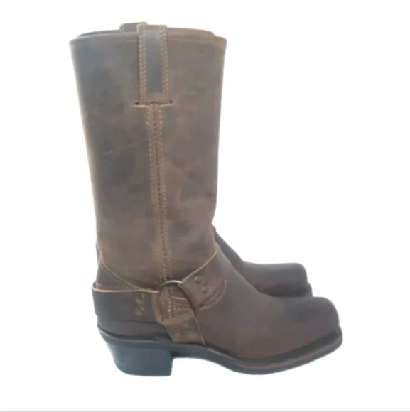 Frye Harness 12R Boots 7730 Women's Size 6.5 M Made In The USA Retail $498 - Picture 6 of 16